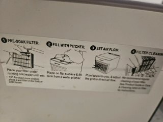 Ventilador aire frío congelador agua