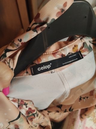 Vestido kimono rosa salmon