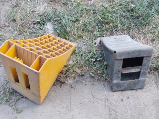 Calzas camión plástico y metálica