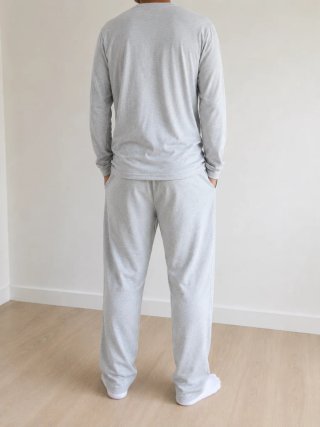 Conjunto gris unisex manga larga
