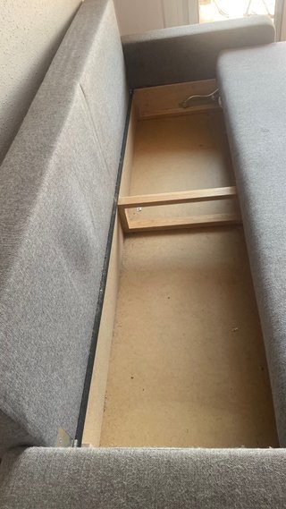 Sofá Cama IKEA Gris Tela