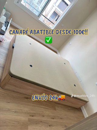 Canapé abatibles y colchónes nuevos 160×190 oferta