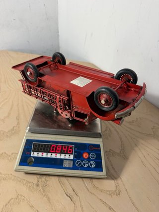Maqueta Camión Bomberos Antiguo Rojo