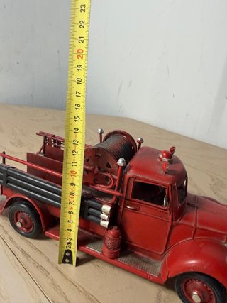 Maqueta Camión Bomberos Antiguo Rojo
