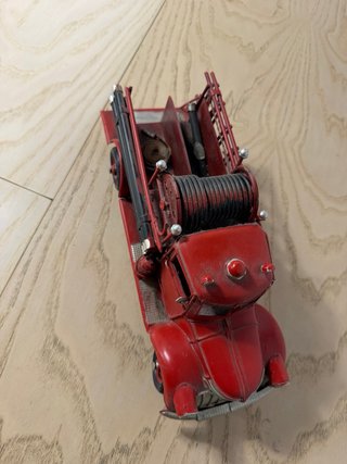 Maqueta Camión Bomberos Antiguo Rojo