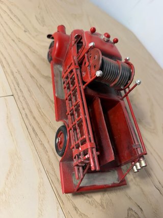 Maqueta Camión Bomberos Antiguo Rojo