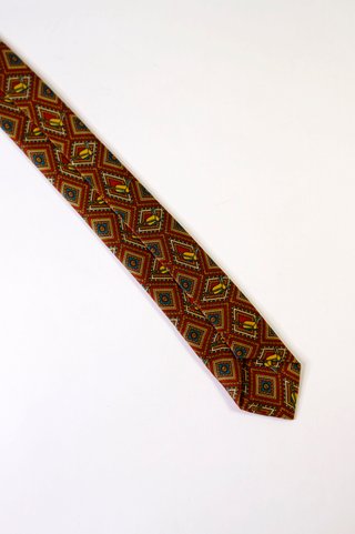 Cravatta Seta Rosi Micro Fantasia • Corbata Seda