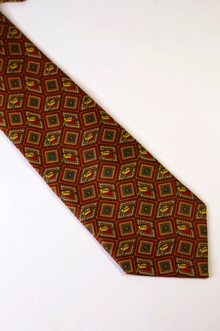 Cravatta Seta Rosi Micro Fantasia • Corbata Seda