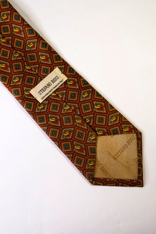 Cravatta Seta Rosi Micro Fantasia • Corbata Seda