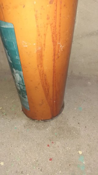 Paragüero Vintage Naranja y Turquesa ver leer
