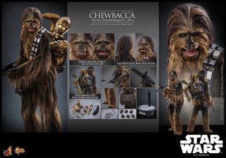 Hot Toys Chewbacca C-3PO Star Wars Ep V.