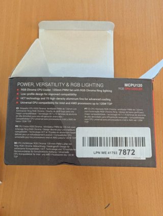 Cooler dissipador Mars RGB 120mm novo em caixa