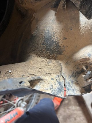 Subchasis KTM EXC 2007-2011 + Caja Filtro
