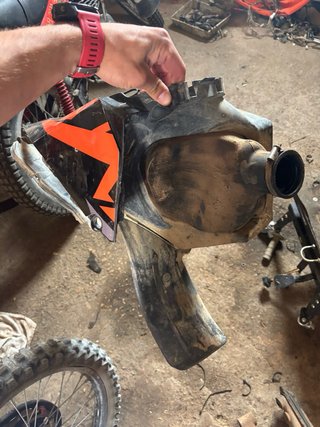 Subchasis KTM EXC 2007-2011 + Caja Filtro