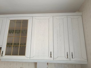 Muebles de cocina de madera blanca