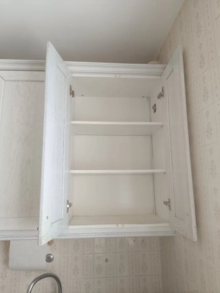 Muebles de cocina de madera blanca