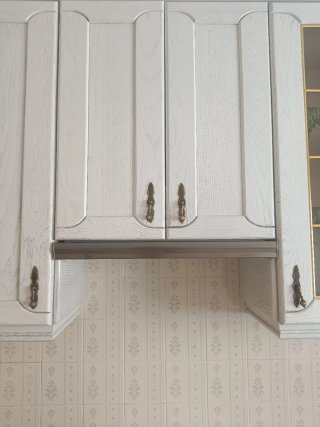 Muebles de cocina de madera blanca
