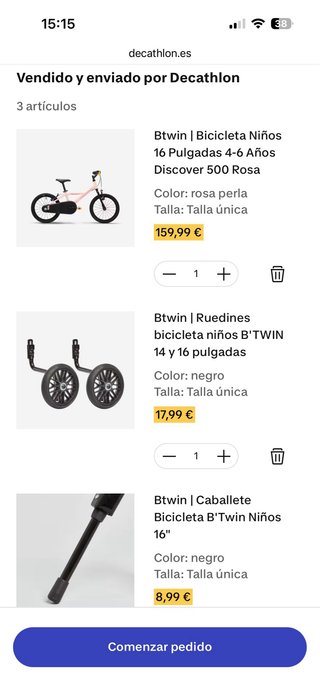 Bici niña Decathlon Discover 500