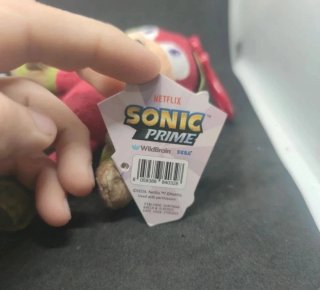 Peluche Knuckles Sonic Prime Netflix Originale
