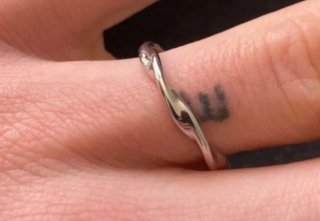 Anillo bañado en plata 925 ajustable