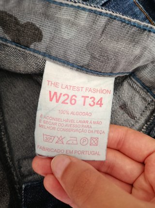 Calças de Ganga Cintura Baixa Bootcut