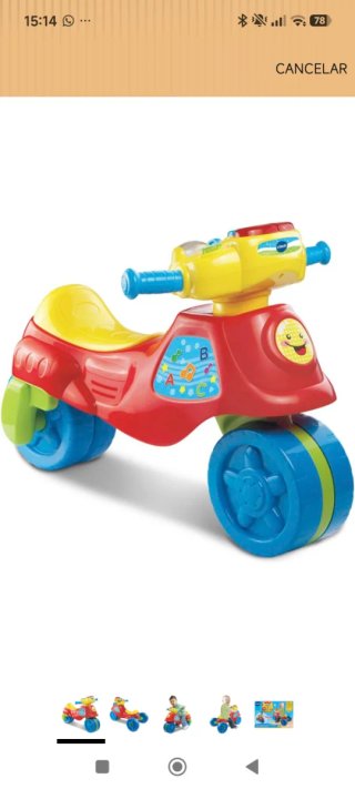 Moto infantil Vtec interactiva