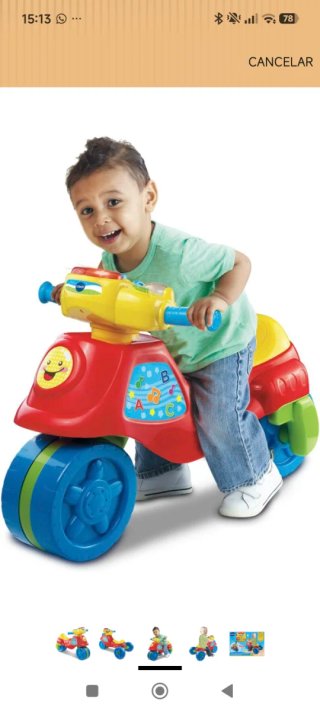 Moto infantil Vtec interactiva
