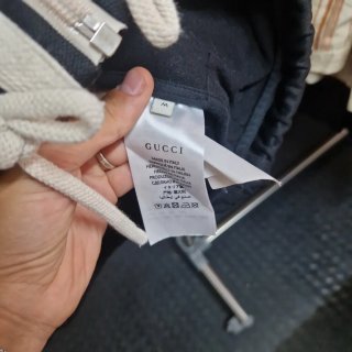 Felpa Gucci zip nera e oro