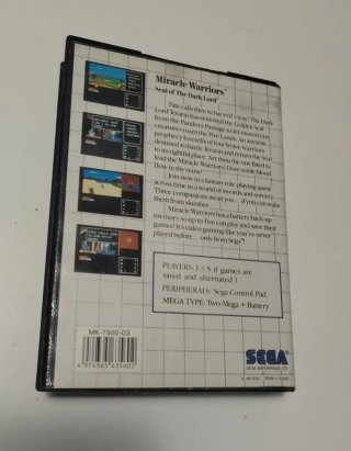 Miracle Warriors SEGA Master System RPG