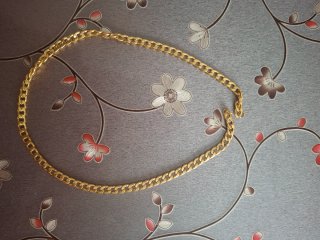 Set collana e bracciale acciaio dorato