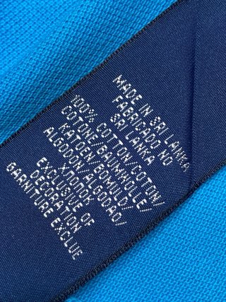 Polo T-Shirt Ralph Lauren Blu/Giallo (L) Donna