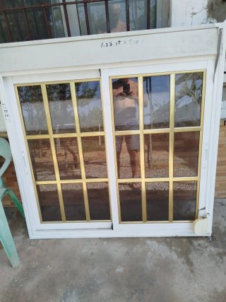 2 Ventanas corredera aluminio.