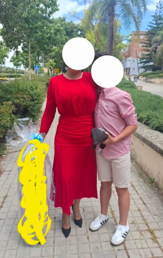 Vestido rojo elegante