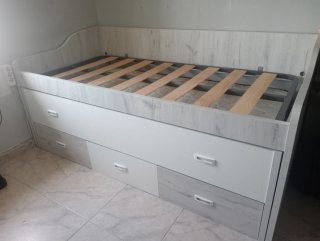 Cama nido con cajoneras