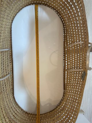 Cuna de mimbre para bebé con soporte