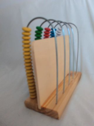 Ábaco de madera para niños