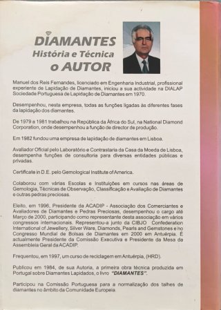 Livro Diamantes, História e Técnica de Manuel Reis