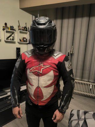 Chaqueta de cuero Alpinestars Troy Lee