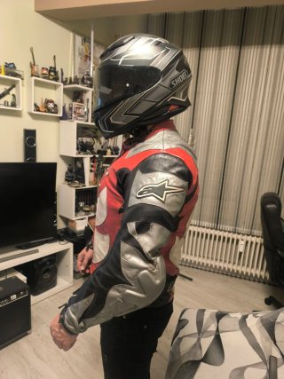 Chaqueta de cuero Alpinestars Troy Lee