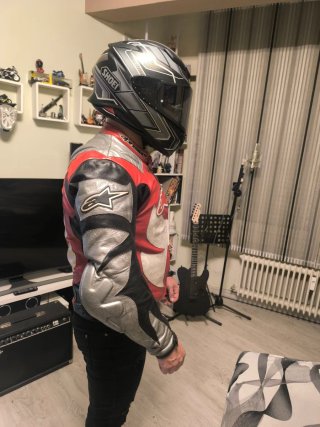 Chaqueta de cuero Alpinestars Troy Lee