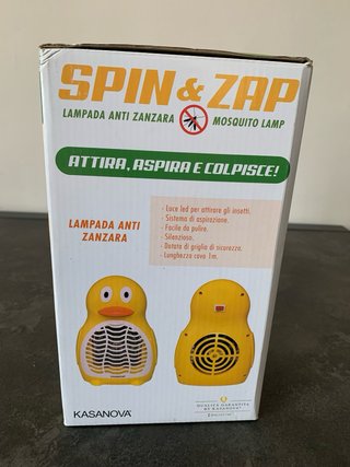 Spin & Zap Lampada Antizanzara