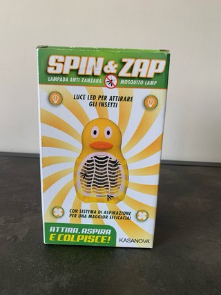 Spin & Zap Lampada Antizanzara