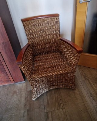 Butaca de mimbre