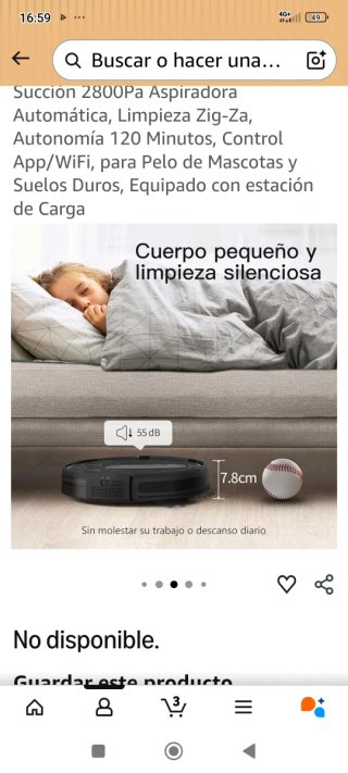 Aspiradora Robot ARROBO Negra