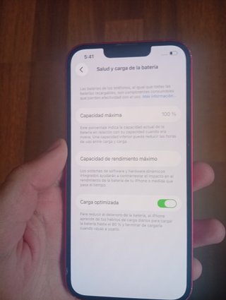 iPhone 13 Rojo 128 GB 100 de salud de batería