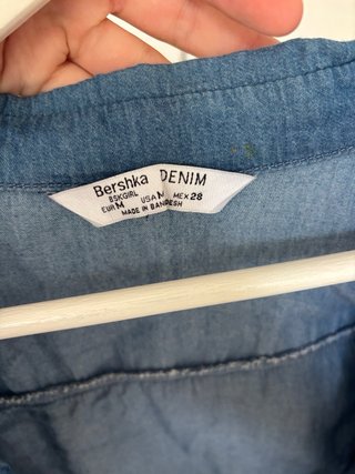 Camisa vaquera con volantes talla M