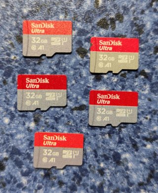 5 Tarjetas Micro SD SanDisk 32GB