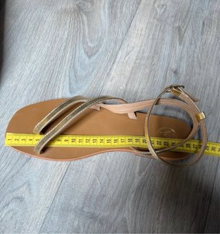 Sandalias doradas piel WS talla 40