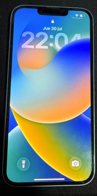iPhone 14 128GB. Batería 75%. Siempre protegido
