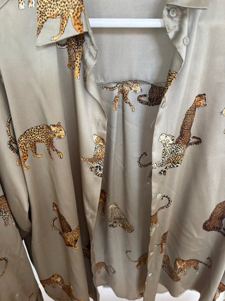 Camisa Zara Animal Print Talla M